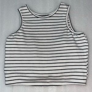 Striped Tank w/ Tie-Open Back